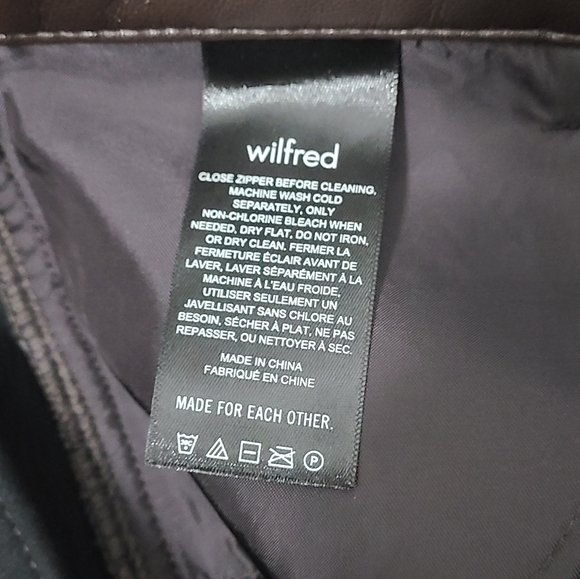 Aritzia Wilfred The Melina Vegan Cropped Pant in Rich Mocha Brown Women's Size 4 - Picture 16 of 16